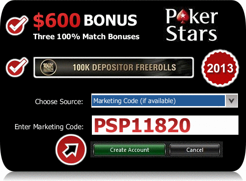 pokerstars marketing code 2025